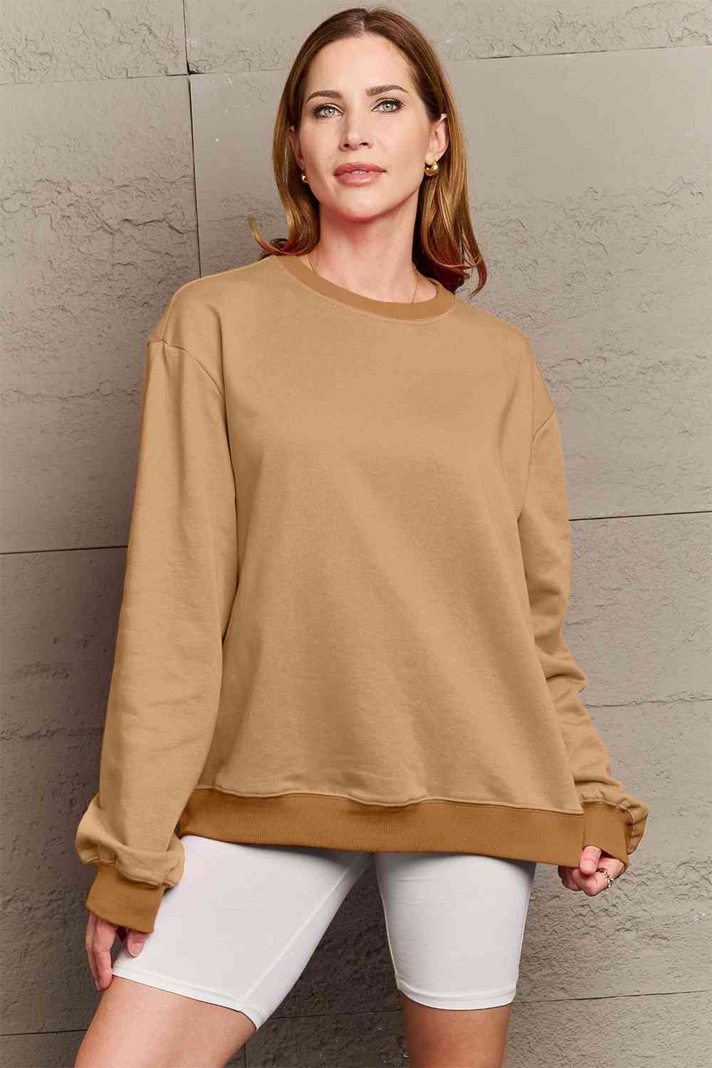 Simply Love COURAGEOUS Long Sleeve Graphic Sweatshirt