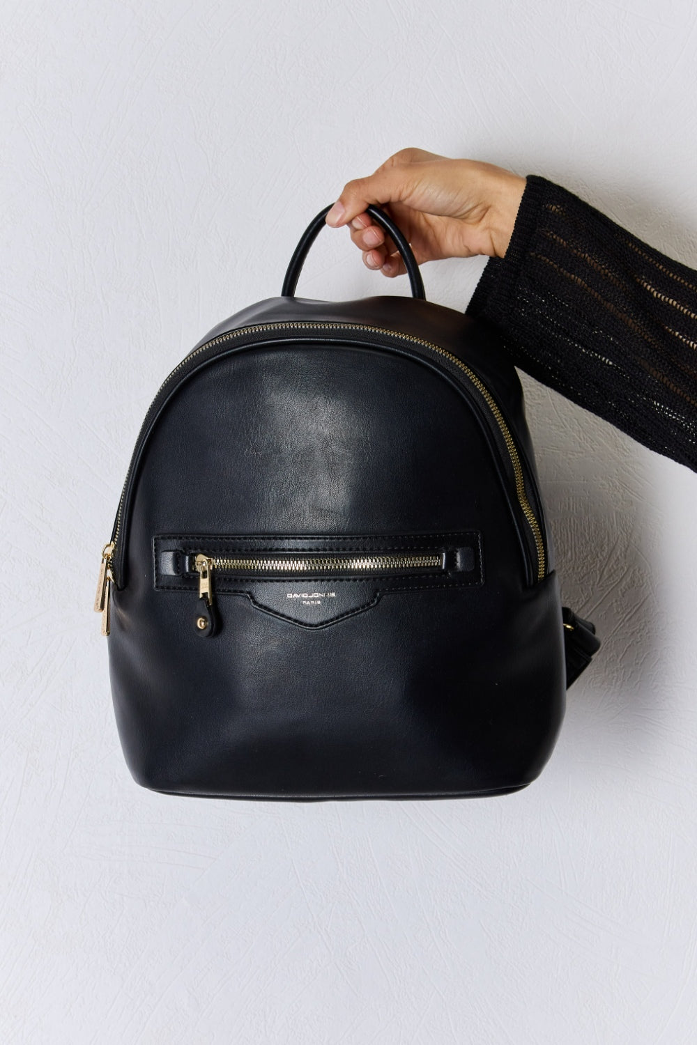 David Jones See The World PU Leather Backpack