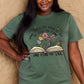 Simply Love Books, Flowers, Soul Graphic Cotton Tee