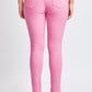 YMI Jeanswear Kate Hyperstretch Mid-Rise Skinny Pants in Flami-Flamingo