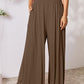 Double Take Phenomenally Me Smocked Wide Waistband Wide Leg Pants