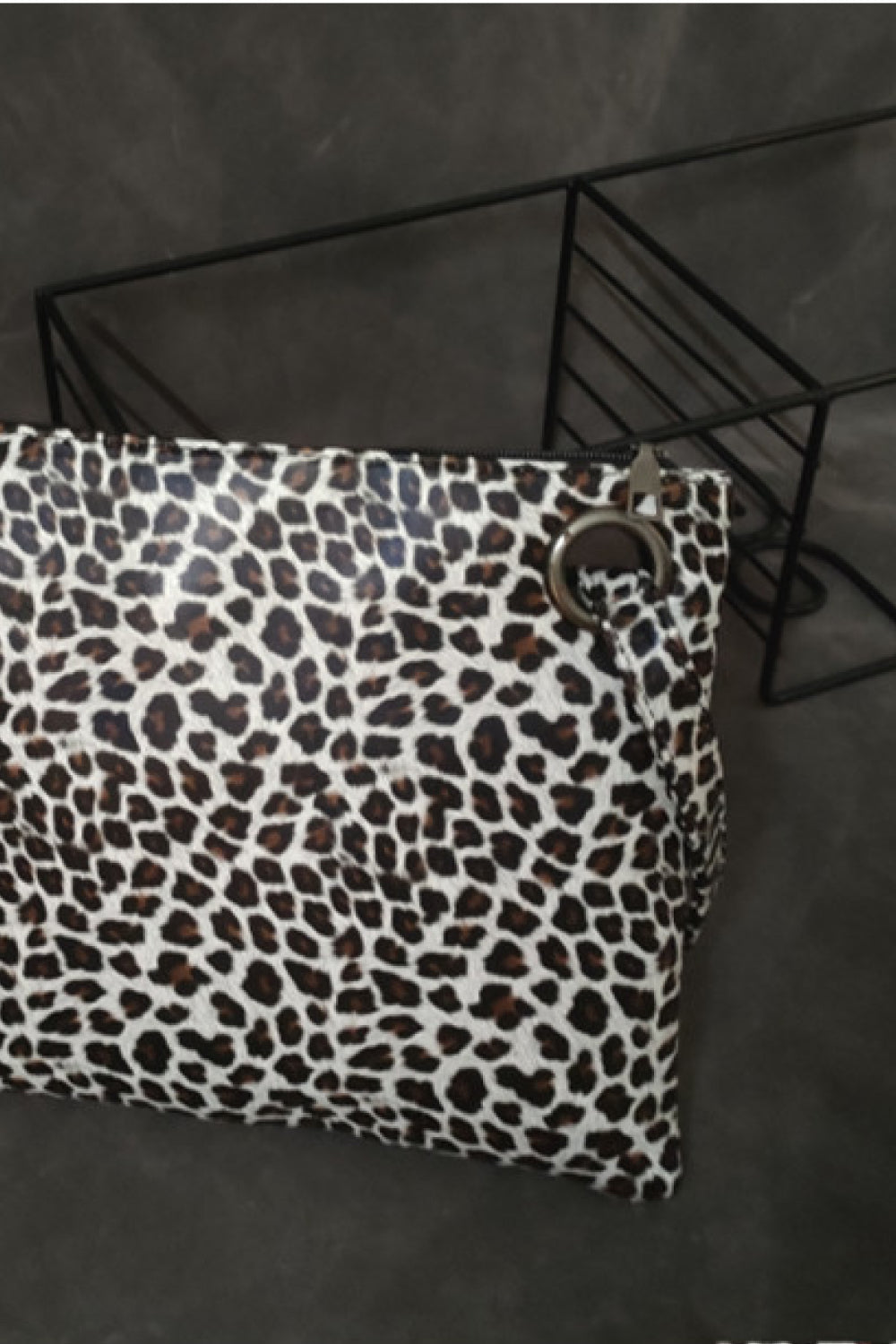 On The Prowl Leopard PU Leather Clutch