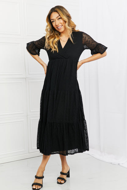 P & Rose Lovely Lace Tiered Dress