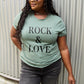 Simply Love ROCK ＆ LOVE Short Sleeve Graphic T-Shirt