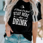 My Drinkin' Tee Graphic T-Shirt with Cuffed Sleeves