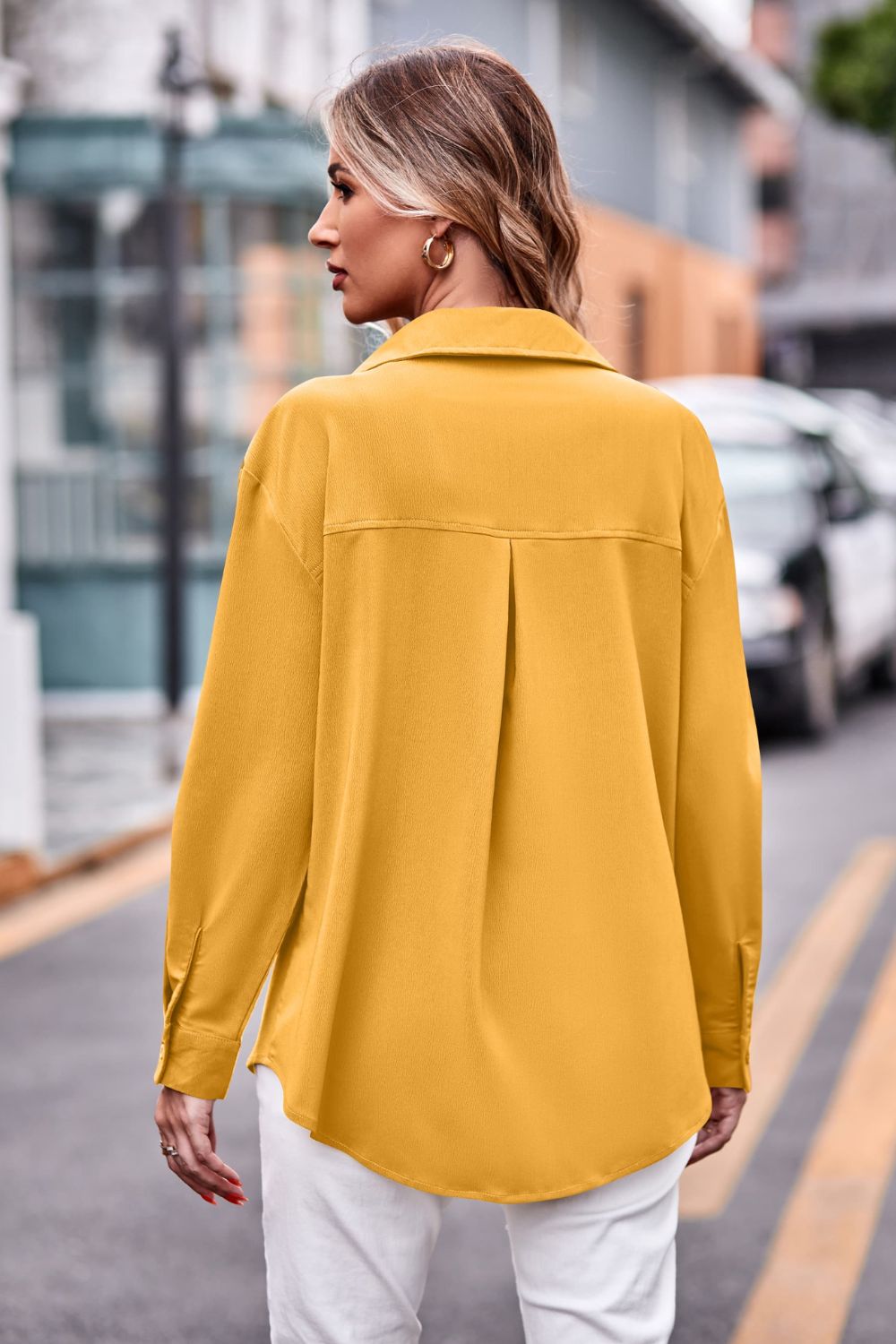 Just Can't Wait Dropped Shoulder Longline Shirt with Pockets