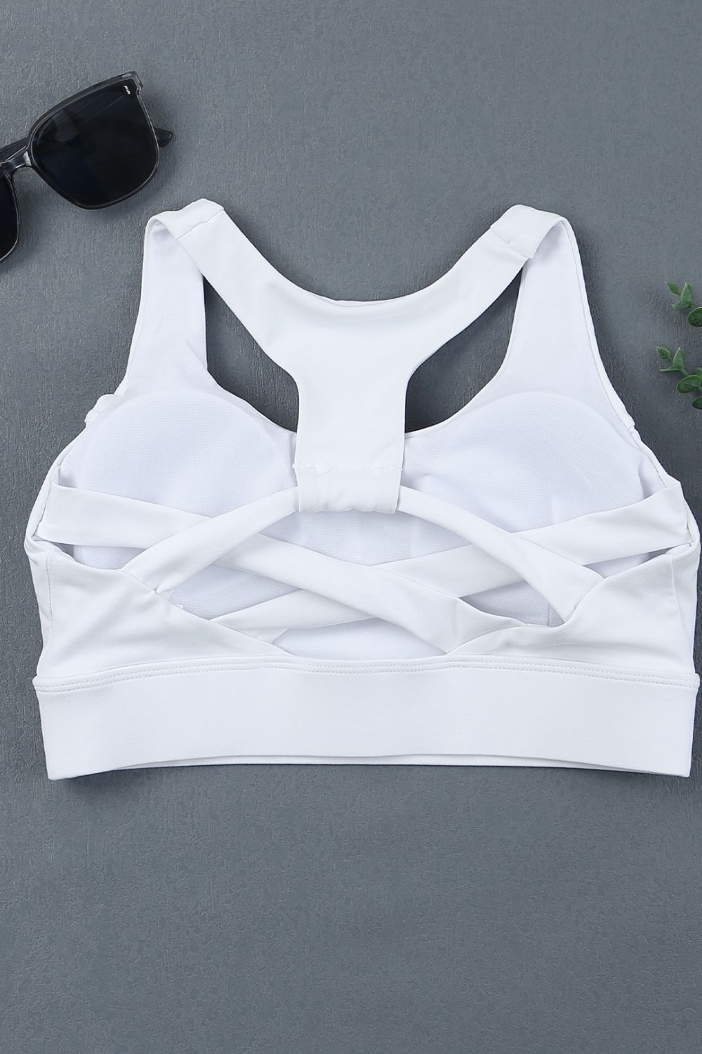 Racing All Day Racerback Push Up Sports Bra