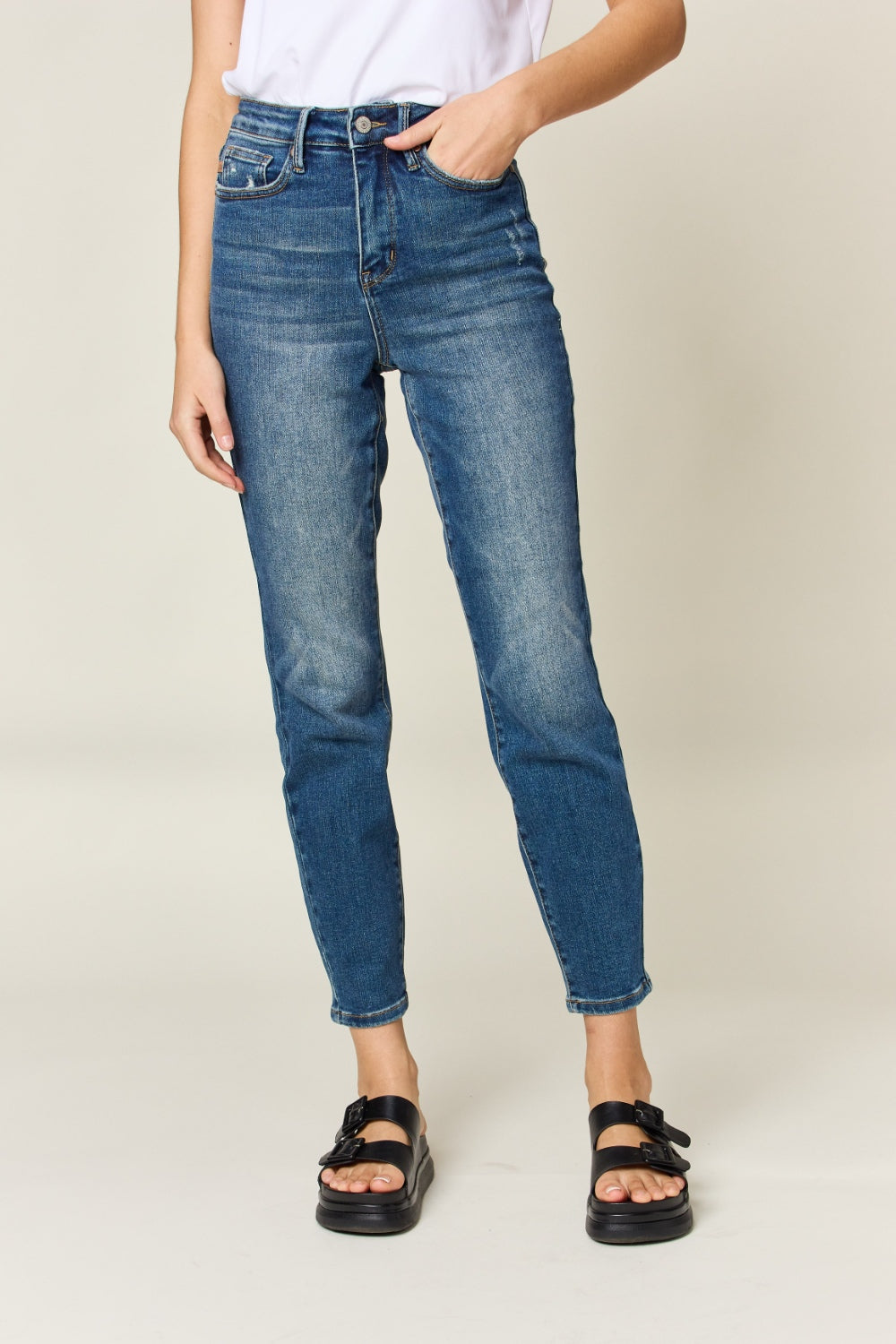 Judy Blue Olivia Tummy Control High Waist Slim Jeans