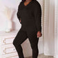 Basic Bae Ready To Unwind V-Neck Soft Rayon Long Sleeve Top and Pants Lounge Set