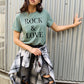 Simply Love ROCK ＆ LOVE Short Sleeve Graphic T-Shirt