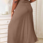 Double Take The Best Memories Soft Rayon Drawstring Waist Maxi Skirt