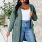 Basic Bae Falling For Memories Ribbed Open Front Long Sleeve Cardigan