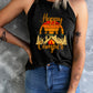 Happy Camper Graphic Grecian Neck Tank Top