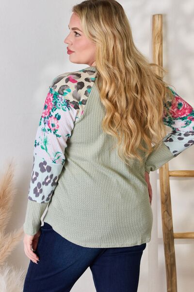 Hailey & Co Embracing Wildflowers Printed Blouse