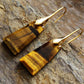 Everything Changes Handmade Natural Stone Dangle Earrings in Geometrical Shape