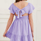 Olivia's Girls Ruffle Hem Tie-Back Flutter Sleeve Dress