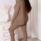Basic Bae Ready To Unwind V-Neck Soft Rayon Long Sleeve Top and Pants Lounge Set