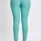 YMI Jeanswear Kate Hyperstretch Mid-Rise Skinny Pants in Sea Green