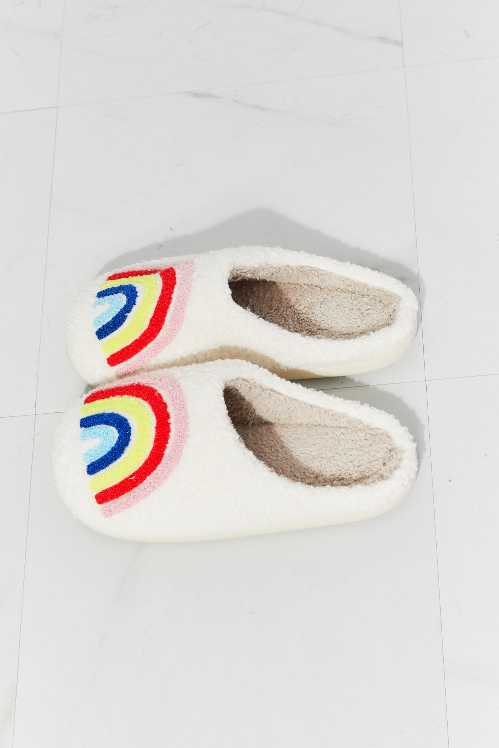 MMShoes Rainbow Plush Slippers