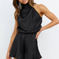 Making It Count Turtleneck Sleeveless Romper