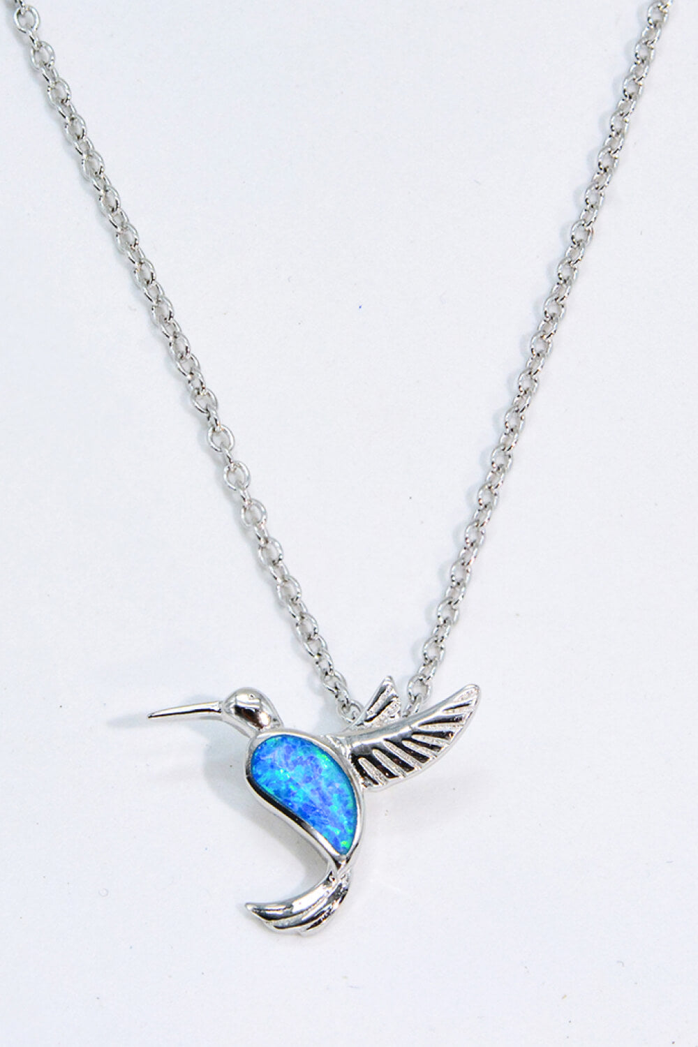 Crave To Fly Opal Bird 925 Sterling Silver Necklace