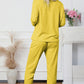 You + Me Round Neck Top and Drawstring Pants Lounge Set
