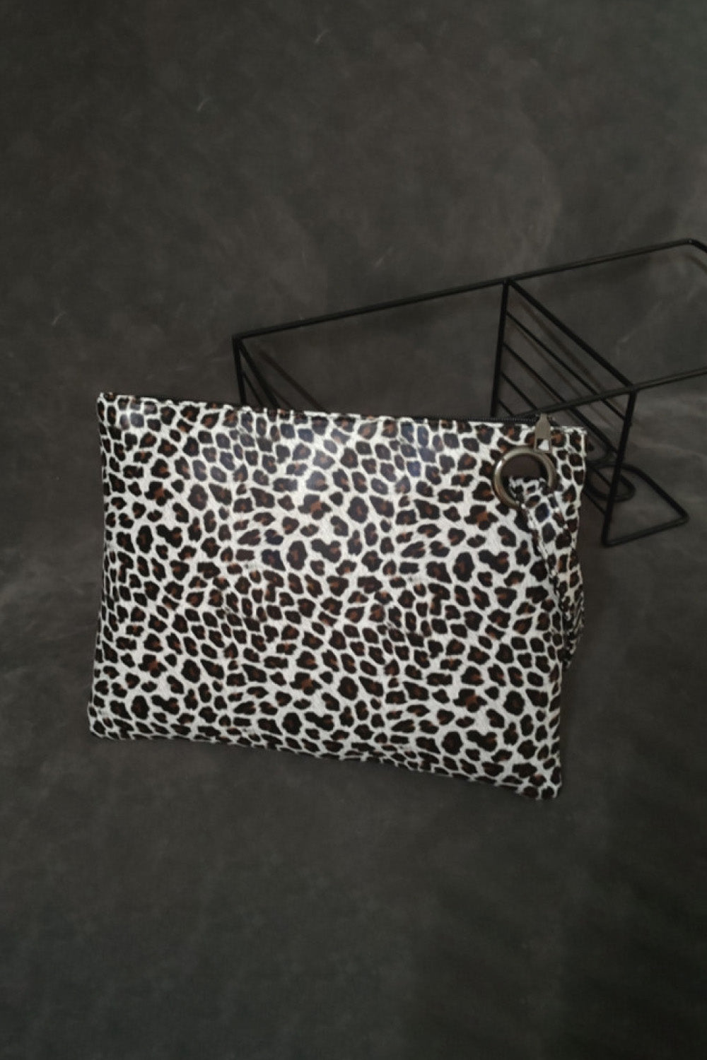 On The Prowl Leopard PU Leather Clutch