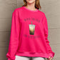 Simply Love NEVER TOO COLD FOR ICED COFFEE Graphic Sweatshirt