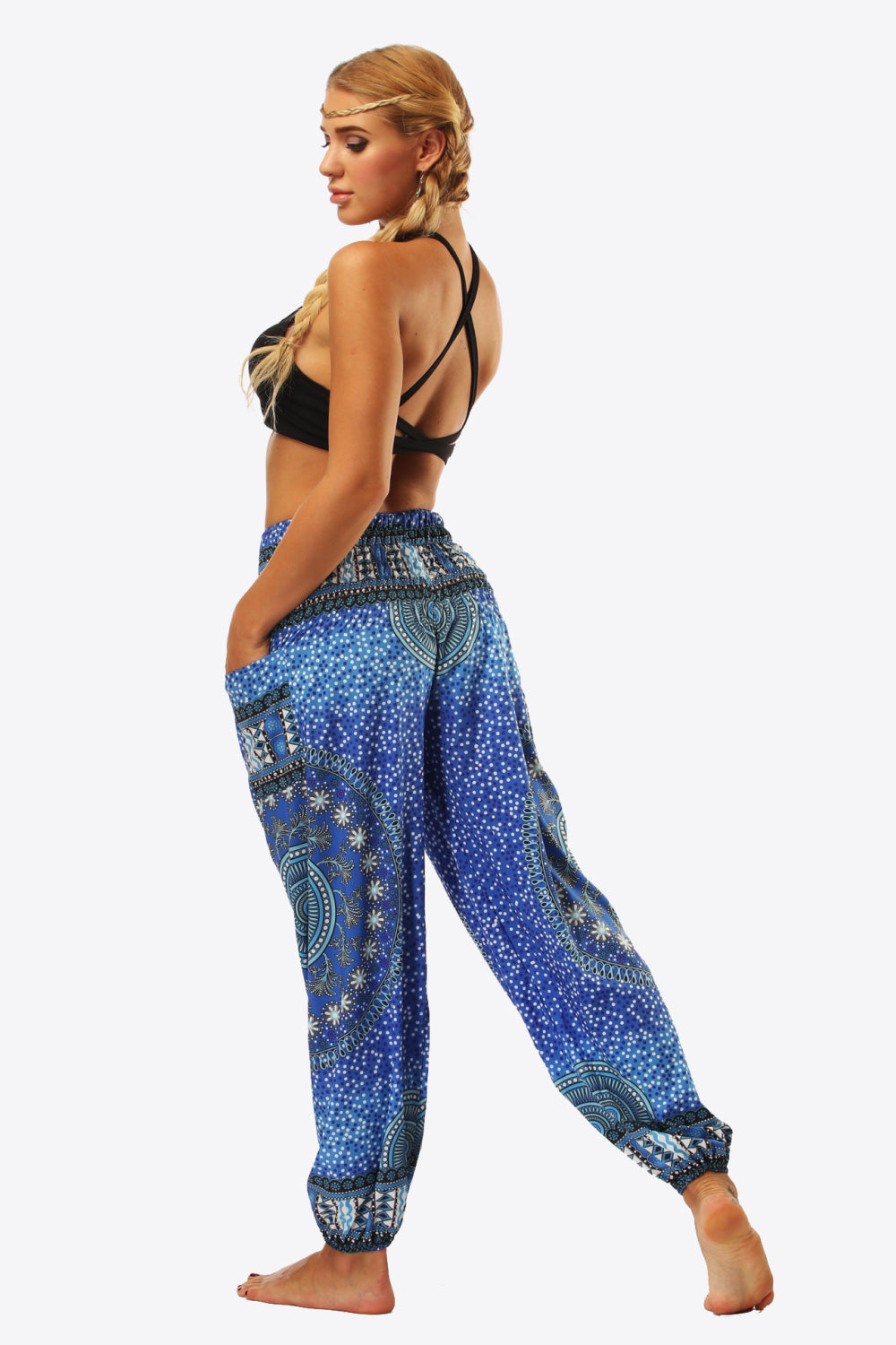With Confidence High-Waist Printed Pants