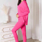 Basic Bae Ready To Unwind V-Neck Soft Rayon Long Sleeve Top and Pants Lounge Set