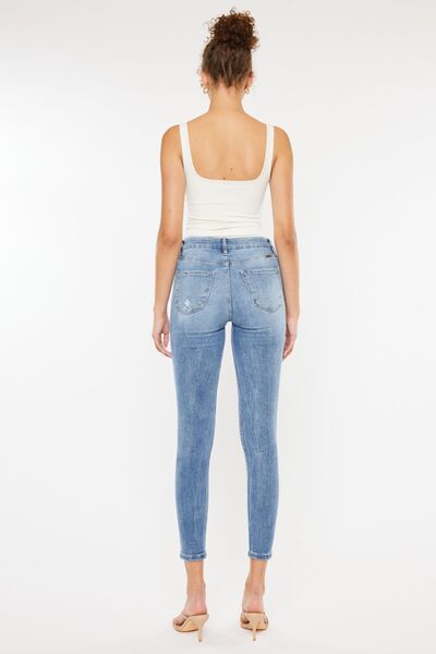 Kancan Elizabeth High Waist Cat's Whiskers Skinny Jeans
