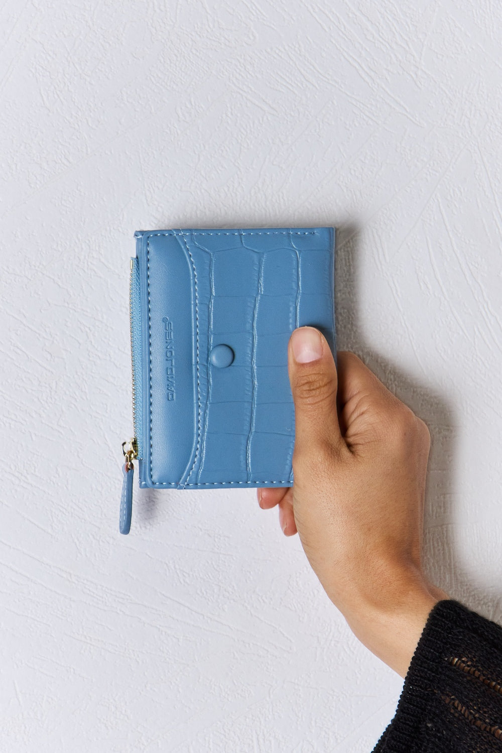 David Jones Through Thick & Thin Texture PU Leather Mini Wallet