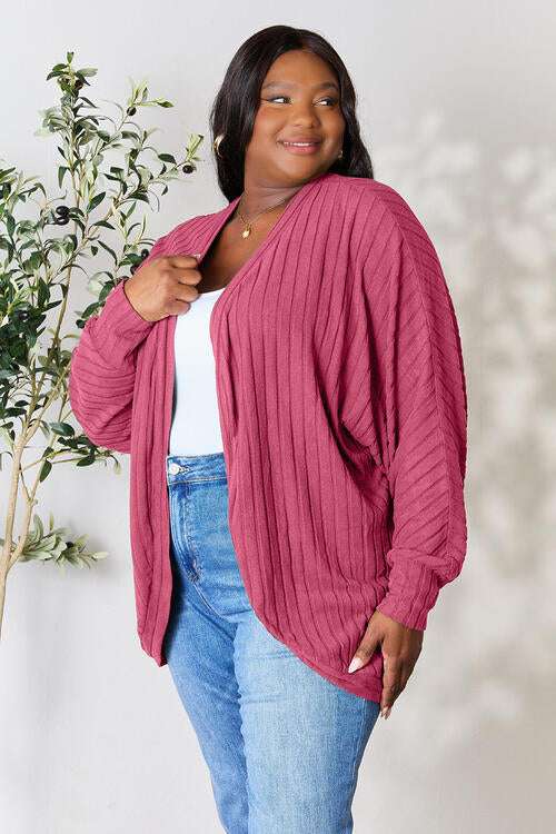 Basic Bae At First Sight Ribbed Cocoon Cardigan