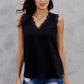Lashes Are Better Eyelash Lace V-Neck Tank Top