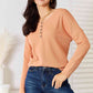 Basic Bae Pumpkin Patch Half Button Long Sleeve Top