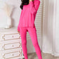 Basic Bae Ready To Unwind V-Neck Soft Rayon Long Sleeve Top and Pants Lounge Set
