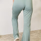 Heimish Fall Mornings Wide Waistband Sports Pants in Sage