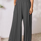 Double Take Phenomenally Me Smocked Wide Waistband Wide Leg Pants