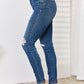 Judy Blue Myra High Waist Distressed Slim Jeans