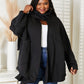 HEYSON Cuddled Up Open Front Cardigan with Scarf Design