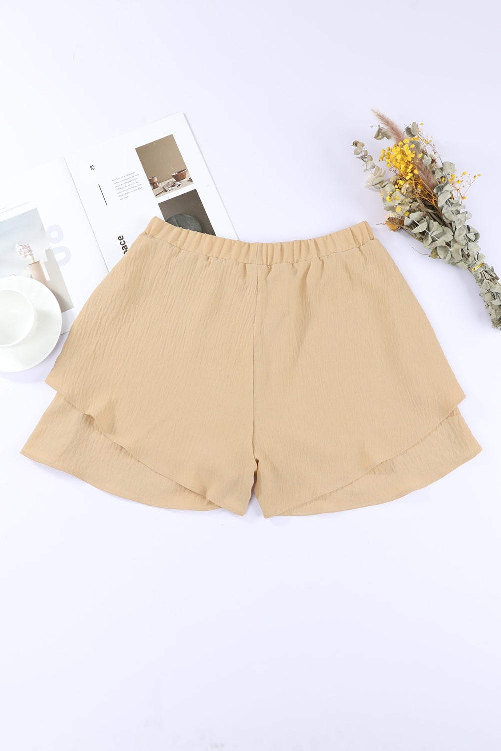Stay In Your Magic Layered Elastic Waist Shorts