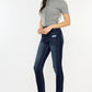 Kancan Charlotte Cat's Whiskers Raw Hem High Waist Jeans