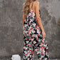 Vacation Mode On Botanical Print Spaghetti Strap Cropped Jumpsuit