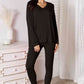 Basic Bae Ready To Unwind V-Neck Soft Rayon Long Sleeve Top and Pants Lounge Set