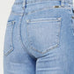 Kancan Gabby Distressed Cat's Whiskers Button Fly Jeans