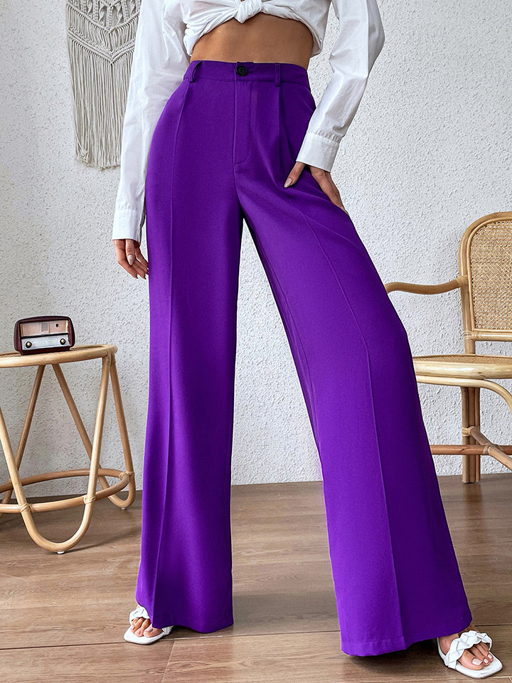 Purple Passion High Waist Wide Leg Pants