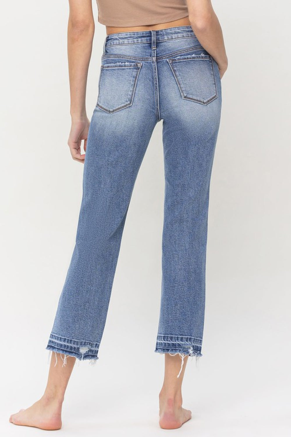 Lovervet Lena High Rise Crop Straight Jeans