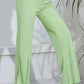 Mint Flare High-Rise Slit Flare Pants