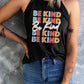 BE KIND Grecian Neck Graphic Tank Top