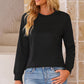 Sunset Walk Round Neck Long Sleeve Top